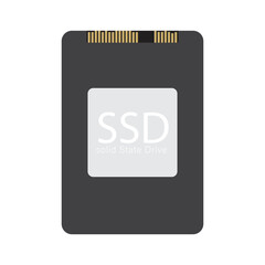 solid state drive or SSD vector design