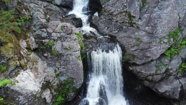 Waterfall Flyover- James River Falls, Nova Scotia
