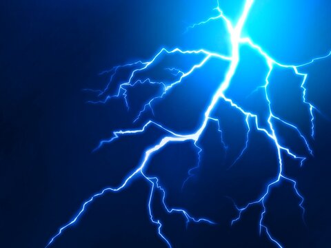 雷のエフェクト背景素材