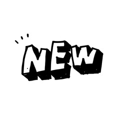 new hand drawn illustration design for stickers