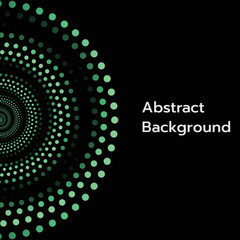abstract background with green circles