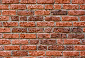 Weathered old grunge  brick wall as background texture