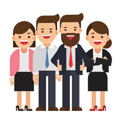 Business company, Business man and woman