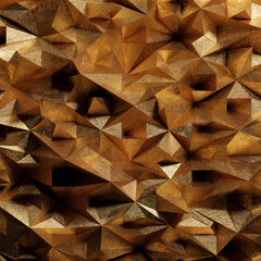 Gold metal background. Brushed metallic texture. 3d rendering