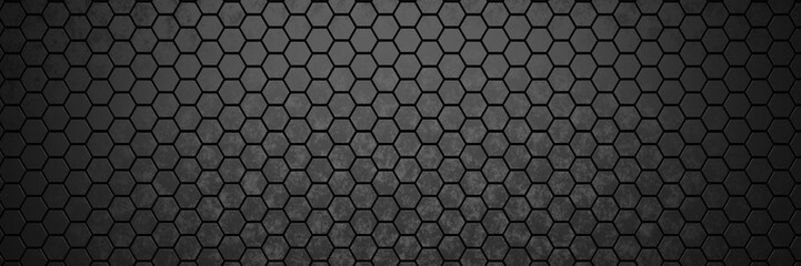 Futuristic and technological hexagonal background. 3d rendering - obrazy, fototapety, plakaty