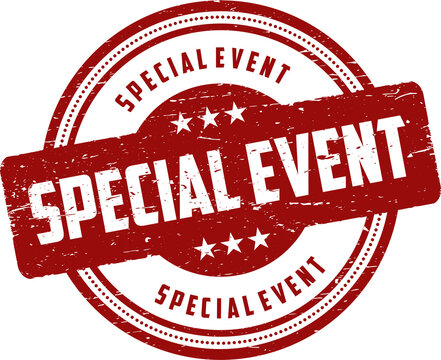 Special event grunge rubber stamp png illustration