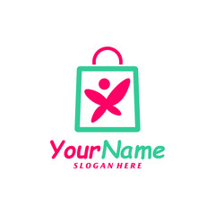 Kids Shop Logo Design Template. Child Shop logo concept vector. Creative Icon Symbol