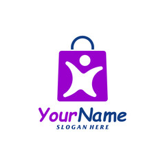 Kids Shop Logo Design Template. Child Shop logo concept vector. Creative Icon Symbol