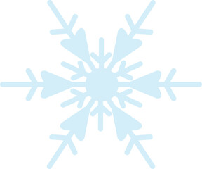 Snowflake vector illustration. weather icon  or clip art.