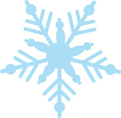 Snowflake vector illustration. weather icon  or clip art.