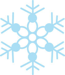 Snowflake vector illustration. weather icon  or clip art.