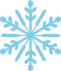 Snowflake vector illustration. weather icon  or clip art.