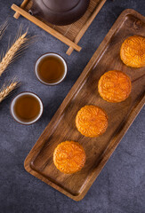 The traditional Chinese festival Mid-Autumn Festival food moon cake