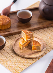 The traditional Chinese festival Mid-Autumn Festival food moon cake