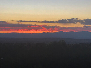 sunrise in the mountains of New Mexico