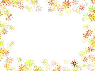 Obraz na płótnie Canvas Christmas Snowflake Frame 