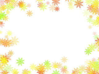 Obraz na płótnie Canvas Christmas Snowflake Frame 