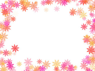 Fototapeta premium Christmas Snowflake Frame 