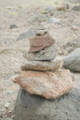 【北海道】硫黄山の積み石