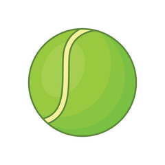 tennis ball icon vector design template in white background