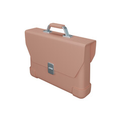 3d rendering briefcase isolated useful for business, company, economy, corporate and finance design