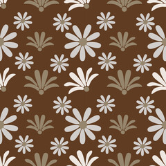 Flower  vector ilustration seamless patern.Great for textile,fabric,wrapping paper,and any print.Vintages style.