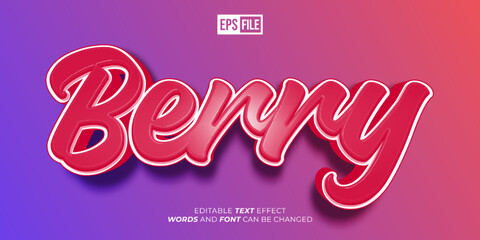 Editable text yes 3d style text effect