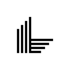 modern letter L monogram logo design