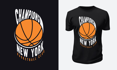Basketball Sports T-shirt Design Vector Illustration for Print on Demand Site and Tees Business