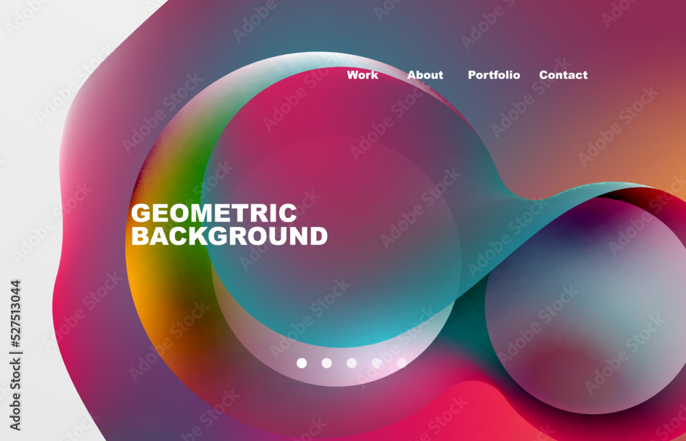 Fototapete abstract liquid background for your landing page design. web page for website or mobile app wallpape