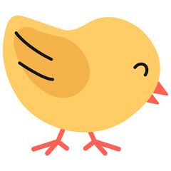 Chick 2 3D Icon