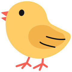 Chick 3 3D Icon