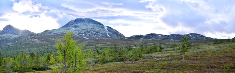Fototapeta na wymiar Panorama Telemark Nähe Gaustatoppen