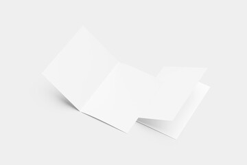 Blank A5 Bi-Fold Brochure Mockups