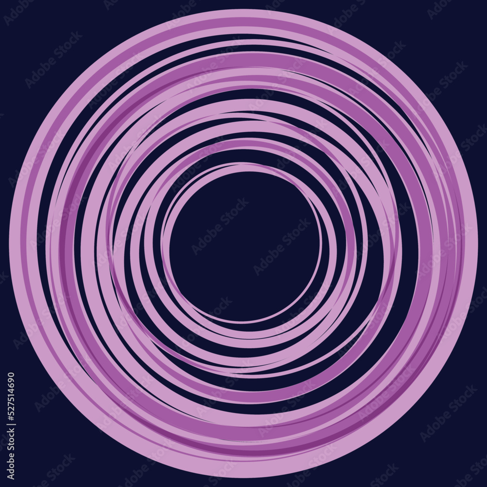 Poster Abstract background with violet circles in chaos over black.