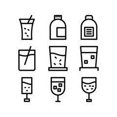 drink icon or logo isolated sign symbol vector illustration - high quality black style vector icons
