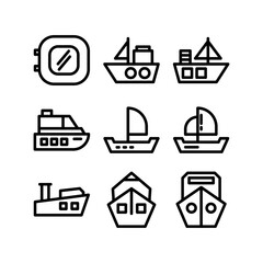 porthole icon or logo isolated sign symbol vector illustration - high quality black style vector icons
