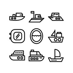 porthole icon or logo isolated sign symbol vector illustration - high quality black style vector icons
