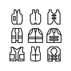safety vest icon or logo isolated sign symbol vector illustration - high quality black style vector icons
