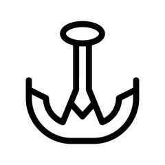 anchor icon or logo isolated sign symbol vector illustration - high quality black style vector icons
