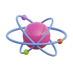 Obraz na płótnie Canvas atom icon science laboratory element