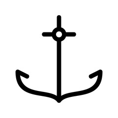 anchor icon or logo isolated sign symbol vector illustration - high quality black style vector icons
