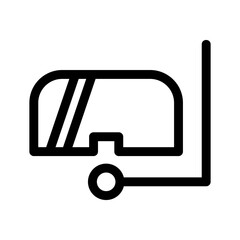 diving helmet icon or logo isolated sign symbol vector illustration - high quality black style vector icons
