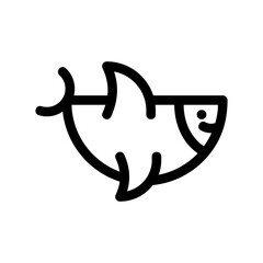 fish icon or logo isolated sign symbol vector illustration - high quality black style vector icons
