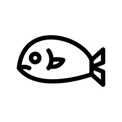 Fototapeta premium fish icon or logo isolated sign symbol vector illustration - high quality black style vector icons 