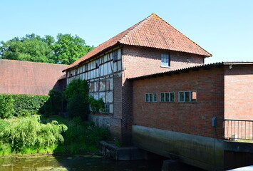 Historical Water Mill in the Village Böhme, Lower Saxony