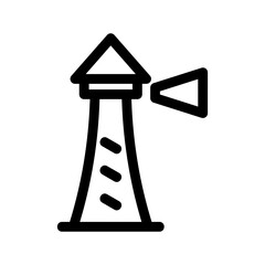 lighthouse icon or logo isolated sign symbol vector illustration - high quality black style vector icons
