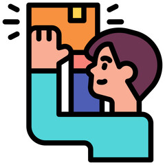 package filled outline icon