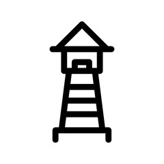 lighthouse icon or logo isolated sign symbol vector illustration - high quality black style vector icons
