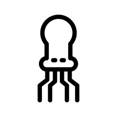 octopus icon or logo isolated sign symbol vector illustration - high quality black style vector icons
